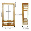 Mobile Clothes Rail Garment Dress Hanging Display Stand Shoe Rack Storage Shelf