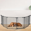 Pet Dog Fence Barrier 3/5/6/8 Panels Folding Metal Playpen Enclosure Cage Gate