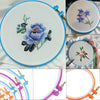 5 PCS Cross Stitch Hoop Set Kit 4.9 Inches To 10.6 Inches Embroidery Tool