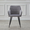 2 Pcs Dining Chairs Armchair PU / Velvet Kitchen Dining Room Restaurant Office