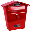 Post Box Large Letter Mail box Steel Lockable Outdoor Wall Mounted With Keys