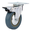 4XHeavy Duty 600KG 100mm Rubber Swivel Castor Wheels Furniture Trolley Caster UK