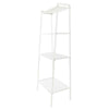 White Ladder Shelf 4Tier Storage Shelving Unit Standing Plant Display Metal Rack