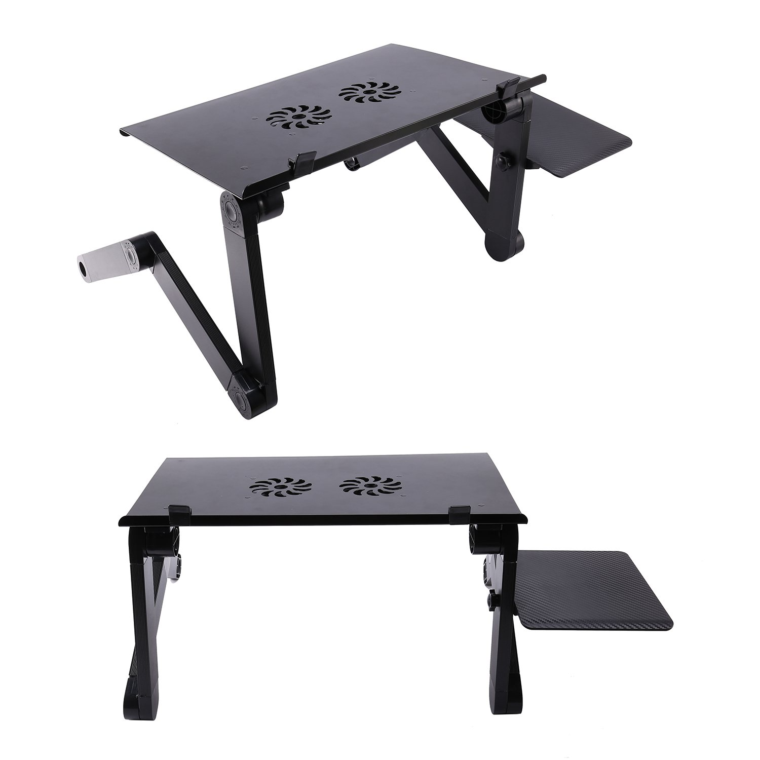Folding Laptop Stand Portable Computer Desk Table Adjustable Sofa