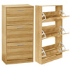 Shoe Rack Shoes Storage Cabinet Wooden Unit Stand Cupboard 2/3 Drawer Organiser