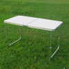 4FT Folding Camping Table Aluminium Picnic Portable Adjustable Garden Party BBQ