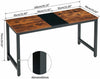 Large Dining Table Industrial Rustic Vintage Kitchen Meeting Computer Desk 140cm