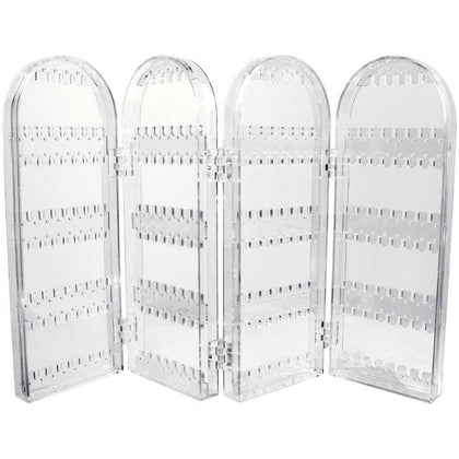 Folding Earring Stand Necklace Holder Bracelet Display Jewellery Organiser Studs