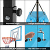 Summer 2-2.4M Swiming Pool Basketball Hoop Freestanding PVC Backboard Adjustable