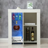 Modern High Gloss 3 Shelves Floor Cabinet Sideboard Storage Cupboard LED Lights