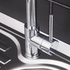 Modern Monobloc Kitchen Mixer Tap with Pull Out Hose Spray Single Lever Chrome