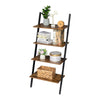 Ladder Shelf 4 Tier Leaning Storage Bookcase Display Unit
