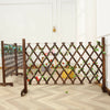 Expanding Portable Wooden Dog Fence Screen Puppy Pet Freestanding Trellis Gate