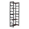 5 Tier Rustic Industrial Bookcase Vintage Storage Display Shelf Rack Bookshelf