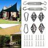 8pcs Stainless Steel Sun Sail Shade Canopy Fixing Fittings Hardware Accessory CP
