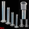 4X Plastic Measuring Cylinder Trial Liquid Tube Laboratory Test exact Graduated