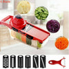 6 Blades Mandoline Slicer Vegetable Cutter Potato Onion Carrot Grater Chopper UK
