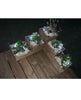 Large 3 Tiered Corner Garden Level Steps Wooden Decking Patio Planter Trough