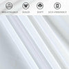 1/2X Rod Pocket Sheer Curtain Organza Voile Curtain Window Drape 4 Sizes 3Colors