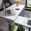 Corner L-Shape Computer Desk PC Laptop Table with Shelf Home Office Workstation