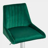 Bar Stool Green Velvet - Gas Lift - Breakfast Bar Stool Kitchen Furniture Home