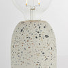 Endon 78181 Terrazzo Modern Table Lamp 1 Light White Concrete Effect
