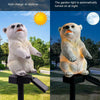 LED Solar Powered Garden Lights Owl Animal Rabbit Lawn Ornament Waterproof Lamp
