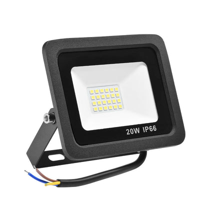 Black LED Floodlight Outside Light 20W Security Flood Lights Outdoor Garden UK