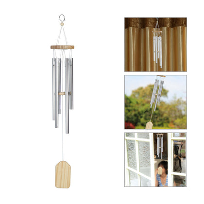 6pcs Bells Wind Chimes Metal Windchime Outdoor Garden Home Hanging Ornaments