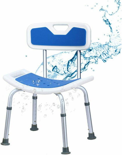 Shower Chair Height Adjustable Padded Tub Shower Seat Bathroom Bathtub Stool