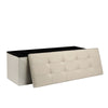 Ottoman Storage Seat Stool Trunk Toy Chest Bedding or Blanket Box Folding Bench