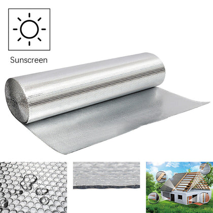 Double Insulation Aluminium Bubble Foil Loft Roof Shed Caravan Thermal Wrap Roll