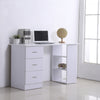 120cm Computer Desk Writing PC Table Workstation Laptop w/ 3 Shelf & Drawers
