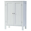 White Sideboard 2 Door Cabinet Cupboard Unit 3 Shelves Storage Bathroom Kitchen