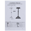 2pcs Monitor Speaker Stands Adjustable DJ Studio Monitor Stands Steel New UK