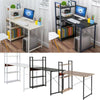 H-shaped Corner Computer Desk Workstation PC Table Home Office Study Furniture