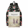 Girls Backpack Rucksack Travel A4 Canvas Flower Print School Shoulder Bag UK