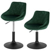 1x Breakfast Bar Stools Bar Chairs for Kitchen Bar Stools with Velvet Swivel Gas