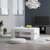 Coffee Table Chipboard living Room Office Beside End Side High Gloss White