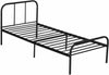 3FT Single Metal Bed Frame with Strong structure Bedstead Black For Home Bedroom