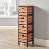 Solid Wood Chest of Drawers Storage Unit Bedroom Office Organiser Metal Frame