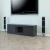Modern TV Stand Unit Cabinet Living Room Set Entertainment Gloss Doors Free LED