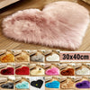 Heart Shaped Fluffy Rugs Shaggy Area Rug Soft Bedroom Home Floor Carpet Mat