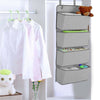 4 Tier Door Over Door Hanging Hook Organiser Shoes Storage Pockets Wardrobe Unit