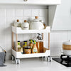 2/3/4 Tiers Slim Kitchen Utility Cart Storage Trolley Bathroom Shelves Organiser
