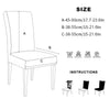 4X Dining Chair Covers Stretch Removable Washable Home Protective Stretch Covers