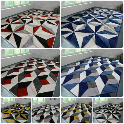 New Extra small Large Geometric Area Rugs Modern Carpet Living Room Bedroom Mats