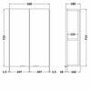Fusion Wall Unit 500mm Wide - Gloss White