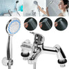 Luxury Bathroom Chrome Sink Bath Filler Tap Shower Mixer Taps with Hand Held Set