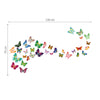 Walplus Wall Sticker Colourful Butterflies Decal with 3D Effect Decorations Art